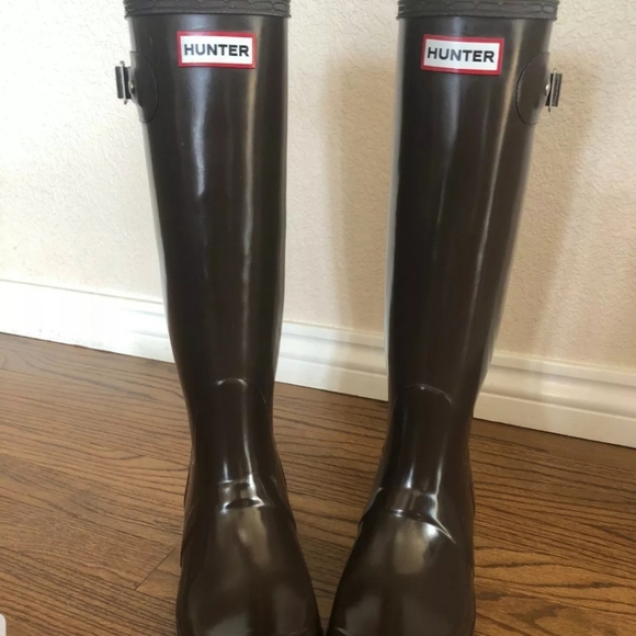 Hunter Boots Original Gloss Size 8 - Picture 2 of 4